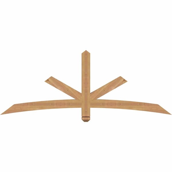 Ekena Millwork Alberta Smooth Timber Gable Bracket, Western Red Cedar, 72"W x 27"H x 3 1/2"D x 3 1/2"F, 9/12 Pitch GBW072X27X0404ALB00SWR - main